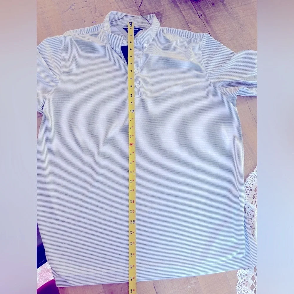 Adidas Adi-Pure Golf Polo Shirt. Men’s Sz-L Gray | White Neutral. Lightweight.